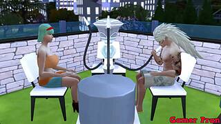 madara catches teen friend masturbating, offers hard ass pounding