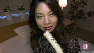 slippery lotion ravages soft skin of japanese babe's tits and ass
