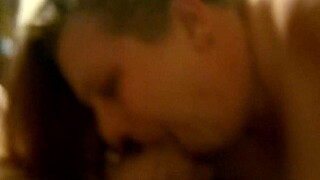 redhead rides in reverse cowgirl position during the session