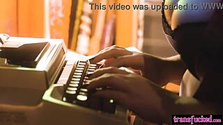 Big ass milf Natasha Nice gets ass pounded by shemale Tori Easton