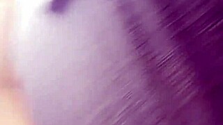 Hot Ebony Milf Enjoys a Big White Cock