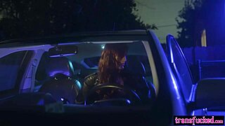 Big ass milf Natasha Nice gets ass pounded by shemale Tori Easton