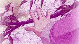 In this fantasy anime dream sequence, the scene unfolds