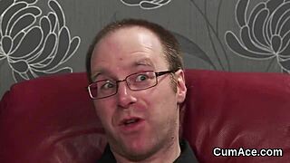 Hey, check this slutty centerfold getting drenched in cum on her face!