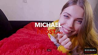 I waited for my step sister to wake up for a blowjob in our family fantasy