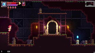 Big breasted monster girl having sex with dildo in Hentai game