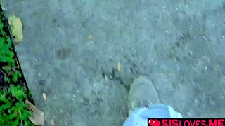 Kitty Carrera Sloppily Sucks Her Stepbrother's Huge Rod!