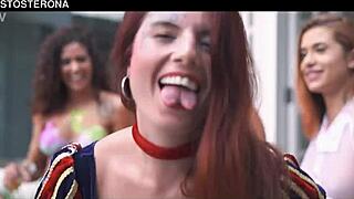 Wow, these brazilian latina amateurs are getting so hot at the party lesbian fun!