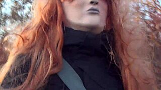 broke wears mask outdoors in public fetish fun