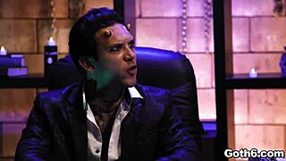 Crazy goth teens share giant dick 😈