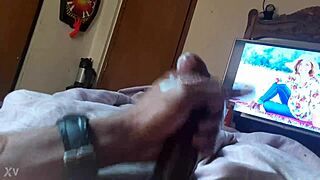 i made a cum tribute to a big black cock and it ended with a huge blast