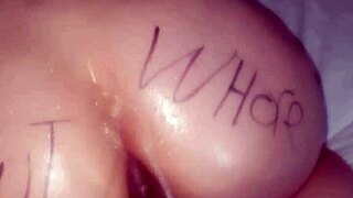 This slut gets pissed on in a detailed scene of humiliation and degradation.