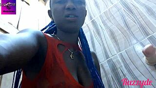 Ebony Woman Squirts During Extreme Dildo Fuck