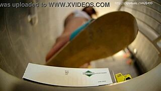 Foot fetish massage of transwoman's feet in pantyhose and sandals