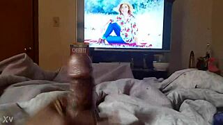 i made a cum tribute to a big black cock and it ended with a huge blast