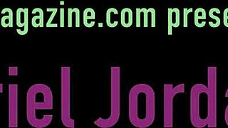 sexy ariel jordan teases with toys in mouth and tight pussy