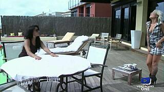 Blonde Yesenia having big boobs has her tits moving when Reed was fucking her