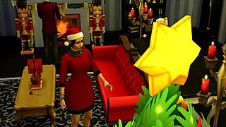 Hey, in Sims 4, goth Bella gives Santa a blowjob and anal on Christmas!