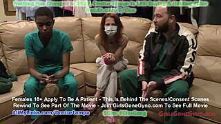 Black nurse Nurse Stacy Shepherd research on various type of gloves for her fetish