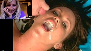 Ashley Tisdale, nak tengok aku telan semen dalam kekacauan bukkake ini?