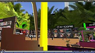 Beautiful Blonde Girl Dances on Pole in Second Life