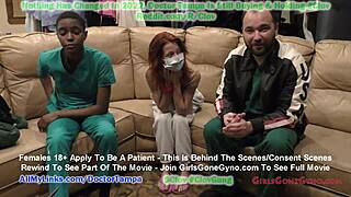 Black nurse Nurse Stacy Shepherd research on various type of gloves for her fetish