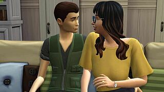 Fucking my hairy pussy after work at home