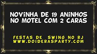 Jr doidera films hot 19-year-old thays araujo with two in motel room