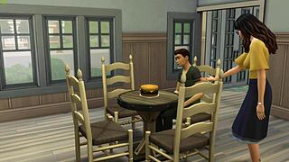 Fucking my hairy pussy after work at home