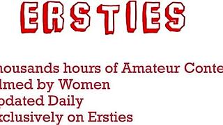 Amateur European babes in glasses enjoy poolside relaxation.