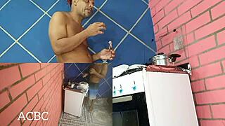 Want to see nicoli fox's anal teen assfucking in the kitchen ending with cum?