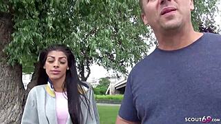german scout got an 18 yr old stepdaughter at casting for outdoor cash sex, so wild! 😲
