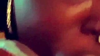 ebony cumslut gets throatfucked hard