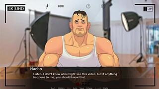 A huge cock pounds the ass of a big tits teen in a homemade anal video