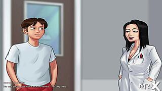 teacher gets creampied in anime scene