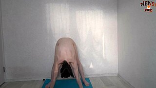 Nude yoga: A sensual workout