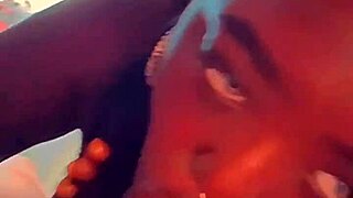 ebony cumslut gets throatfucked hard