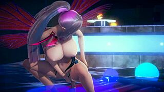 Plumeria faces intense hardcore sex in Fire Emblem hentai.