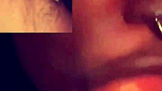 ebony cumslut gets throatfucked hard