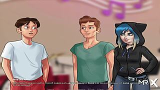 teacher gets creampied in anime scene