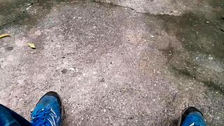 gay brazilian guy jerks off in the woods, so wild! 🔥