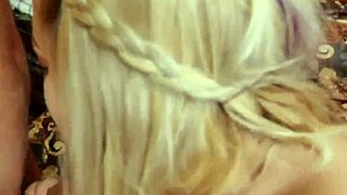 hot blonde cheerleader takes anal first time with big ass