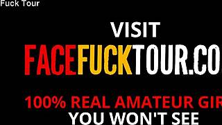 Can This Ebony Student Handle The Professor's Rough Throat Fucking?