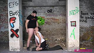 Twink casting produces hot gay blowjob with magic javi