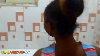 Busty African Girl Teases with Deepthroat Skills