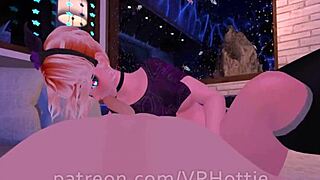 Cock-sucking and 69ing in POV: A lap dance in VR