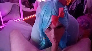 Good Kitty Giggling Cumslut Deep Throats Big Cock