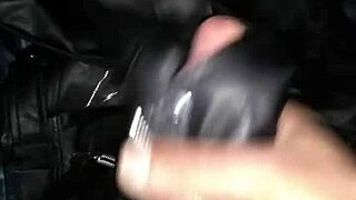 Cum on leather jacket with my step sister