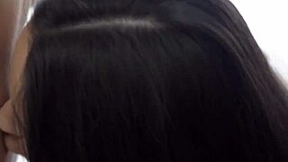 European teen licks vibrator on lesbian babe