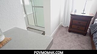 I can't help but fuck my horny stepmom in the bedroom!